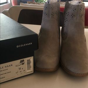 Suede Cole Hanan booties